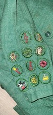 Vintage 1940 6004 Girl Scout Uniform Dress With Patches Long Sleeve Buffalo 579