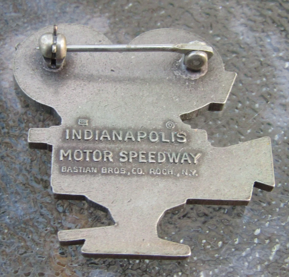 1969 Indianapolis 500 Bastian Bros. WINNING Silver Pit Pin Low Number #306 Clean - Image 2 of 2