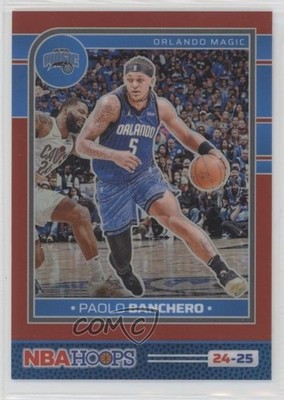 2024-25 Panini NBA Hoops Premium Red Prizm 19/99 Paolo Banchero #164 1aj