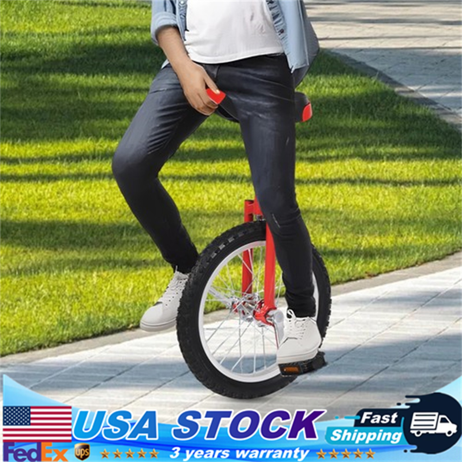 16 Inch Wheel Unicycle Balance Fitness Exercise Adult Training Cycling Unicycle