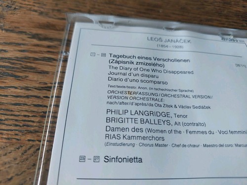 Janacek Sinfonietta Tagebuch Abbado CD VGC - Bild 4 von 5