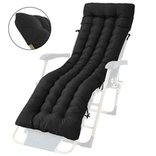 4" Thick Outdoor Chaise Lounge Chair Cushion Waterproof Oxford Pad Replacement