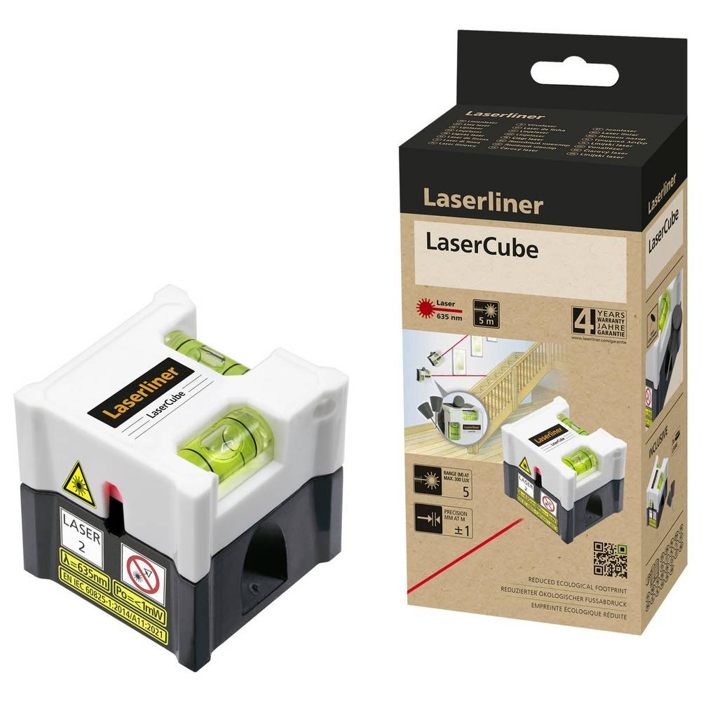 Laserliner LaserCube niveau laser lignes 5m pour alignement mural - 3
