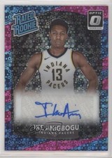 2017 Donruss Optic Fast Break Pink Prizm Signatures 5/20 Ike Anigbogu Auto 0c2