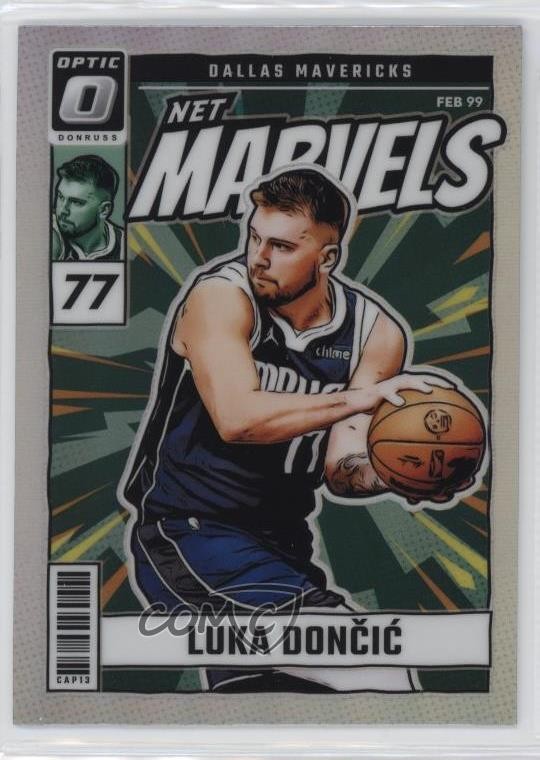 2024-25 Panini Donruss Optic Net Marvels Holo Prizm Luka Doncic #17 sc2
