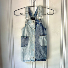 7 For All Mankind Girls Denim Overall Dress B...