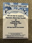 2025 Topps Signature Tyrese Maxey Red (RAW)