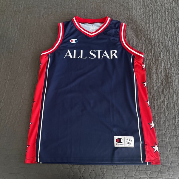 Champion All Star Paris Basketball Jersey Men 2XL Navy Blue-Red