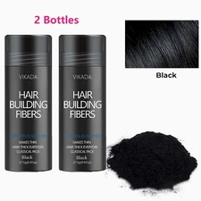 VIKADA Hair Fibers Hair Keratin Powder Hair Building 2 Bottles 27.5g/0.97oz