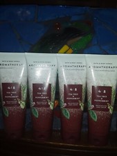 4x Bath Body Works Aromatherapy Tea Tree Peppermint Cream Lotion LOT x4