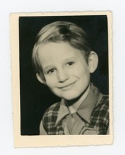 1953 ID PHOTO Photograph, First Photo of Robert Schoolboy