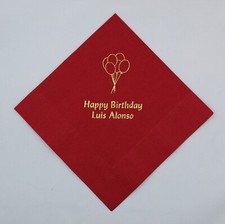 250 custom personalized cocktail napkins wedding graduation birthday bridal