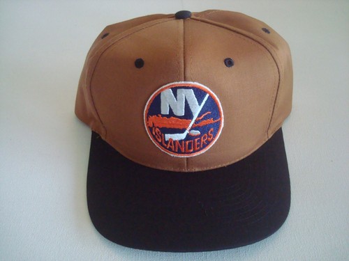 NEW YORK ISLANDERS   90S GOLF BEACH SNAPBACK HAT CAP VINTAGE S5