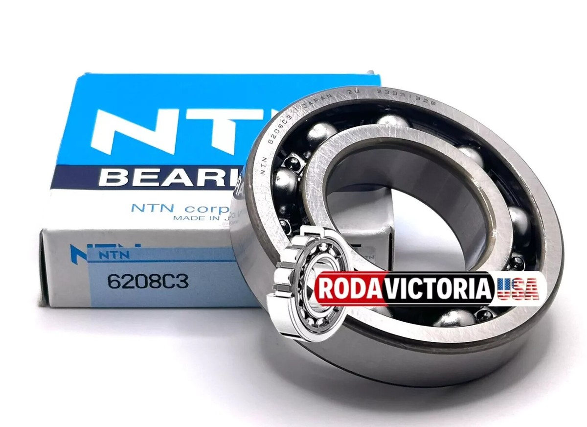 NTN 6208LLB 16ヶ NTN 6208 Deep Groove Ball Bearing, Open Type, No Seals 40x80x18 mm