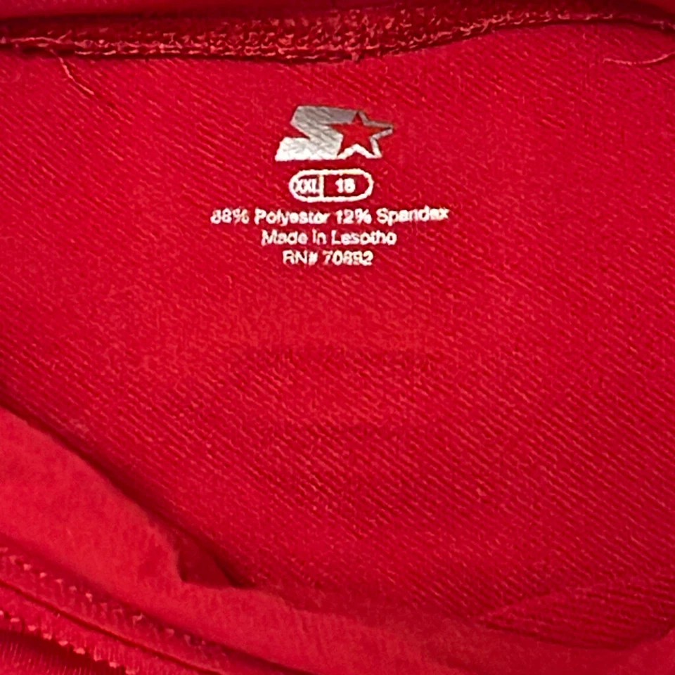 Boys Starter Shirt. Size XXL 18. Red - Image 3 of 4