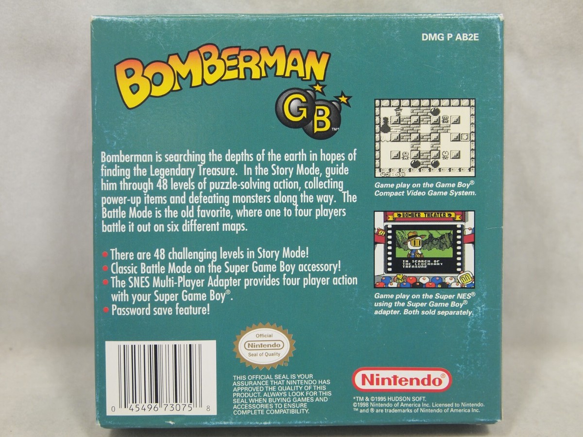 Bomberman GB (Nintendo Game Boy | GB) Authentic BOX ONLY | eBay Bomberman GB (Nintendo Game Boy | GB) Authentic BOX ONLY | eBay
