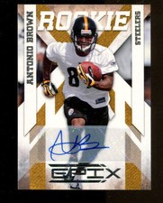 2010 Panini Epix #107 Antonio Brown AUTO Autograph Rookie Card /499        #3103