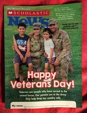 1 SCHOLASTIC WEEKLY READER GRADE 1 NOVEMBER DECEMBER 2017 HAPPY VETERAN'S DAY