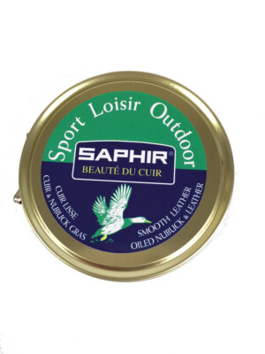 Saphir Sport Loisir Dubbin, Black, 100ml tin