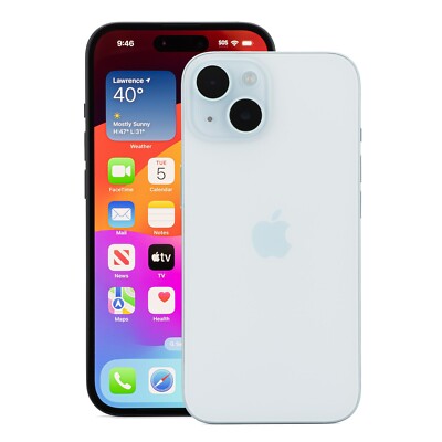 Apple iPhone 15 256GB Factory Unlocked Open Box Mint Smartphone