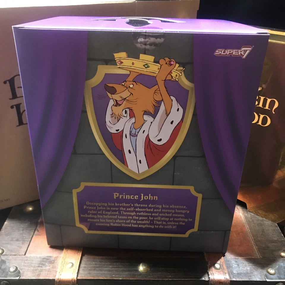 Figura Super7 Disney Ultimates Serie 1: Robin Hood: Prince John Sin usar, en caja Foto 3 de 4