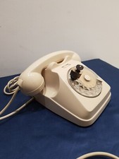 Telefono Auso Siemens Disco Rotante Colore Originale Avorio Vintage Anni 70