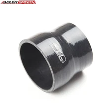 2.25" To 1.75'' ID Straight Coupler Silicone Hose Turbo Intercooler Pipe Black