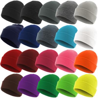 MSTRDS Beanie Basic Flap Mütze Wintermütze verschiedene Farben Turn Up Beanie