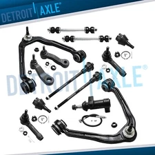 13pc Front Upper Control Arms Tie Rods for Chevy GMC Silverado Sierra 1500 4WD