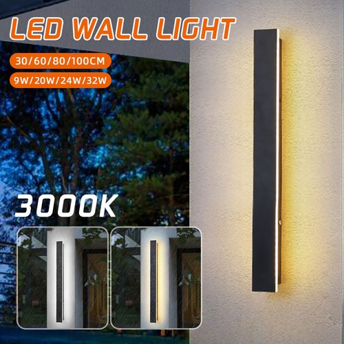3000-6000K LED Wall Light Waterproof Outdoor Wall Lamp Long Strip Garden Balcony - Picture 4 of 16