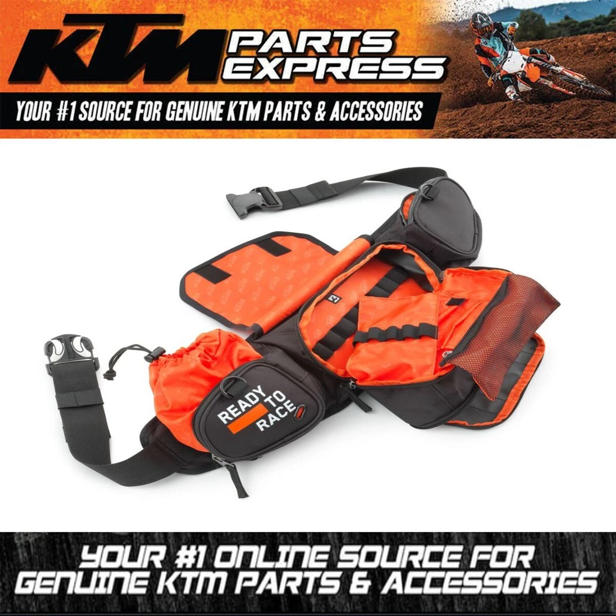 NEW OEM KTM COMP BELT BAG 45% NYLON/40% POLYESTER/15% PVC BY OGIO 3PW230024600