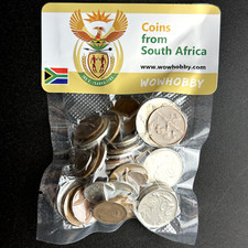 South African Coin Collection Lot 🇿🇦 50 Random Coins from South Africa 🇿🇦
