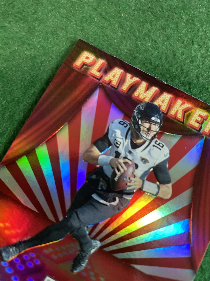 2202 Donruss Elite #PM-11 Playmakers Trevor Lawrence Jacksonville Jaguar’s  - Image 2 of 4