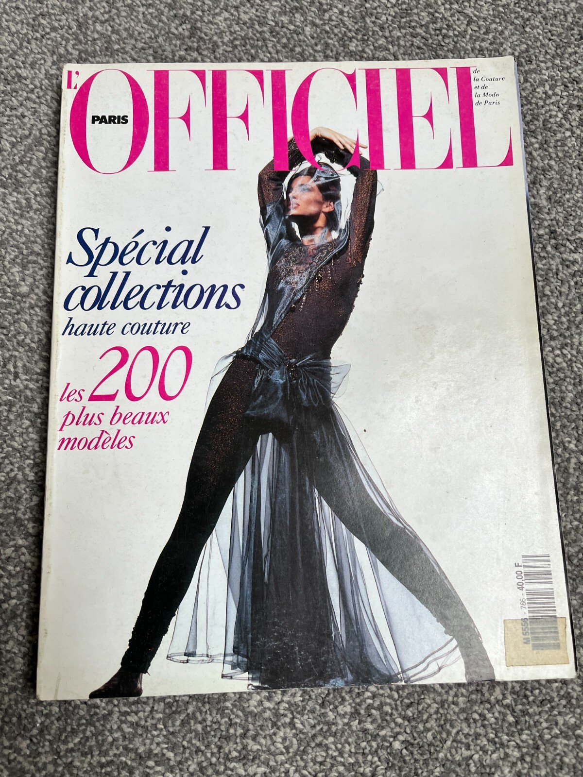 l'Officiel Vintage Fashion Magazine SEPT 1991 No 766 SPECIAL COLLECTIONS