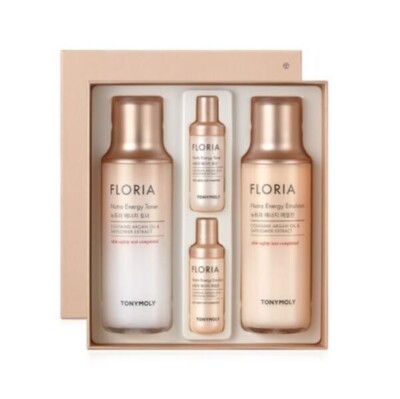 Tony Moly Floria Nutra Energy 2p set Toner 150ml Emulsion 150ml Gift 20ml+20ml