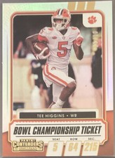 2021 Contenders TEE HIGGINS BOWL CHAMPIONSHIP TICKET #’d 5/10 JERSEY # Bengals!