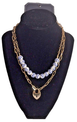 Melrose and Market Damen Doppel Halskette Kette und Perlen von Nordstrom's