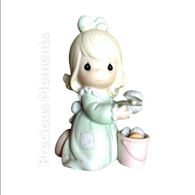 Vintage PRECIOUS MOMENTS  It Is No Secret What God Can Do  Girls Figurine 531111