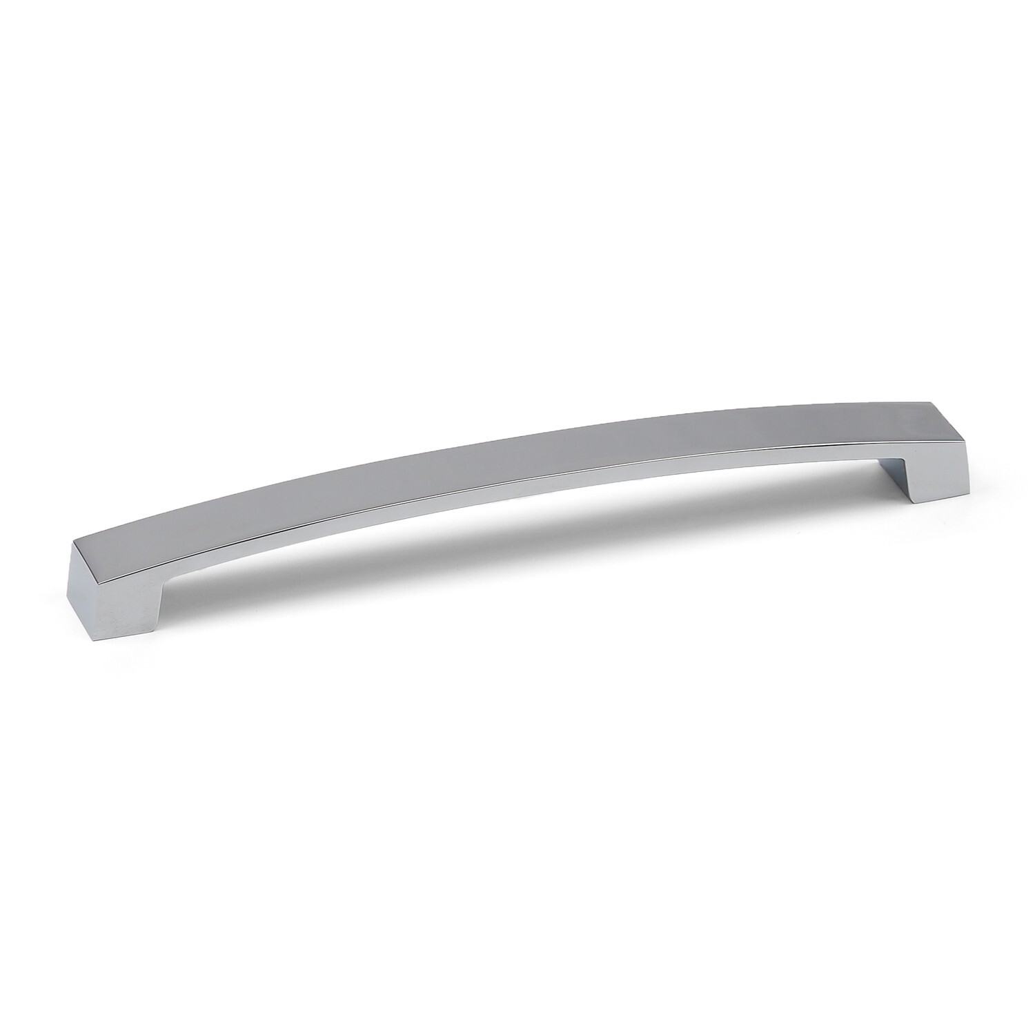 Polished Chrome Cabinet Handle 160mm Silver Square Bar Pull Cupboard Door Drawer