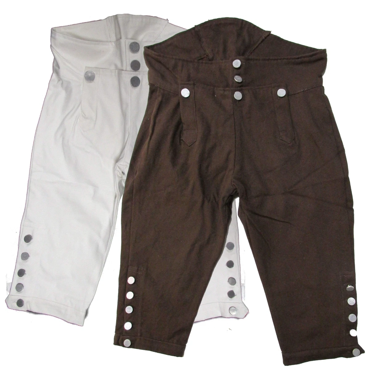 Pantalones cortos de reproducción para hombre de la era de la guerra revolucionaria - pantalones coloniales