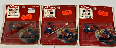 1984 Kellogg's Barrettes Froot Loops Toucan Sam Vintage NOS Lot of 3