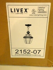 Livex Lighting Bronze Outdoor Pendant Lantern 2152-07 2 - PackFactory Sealed NEW