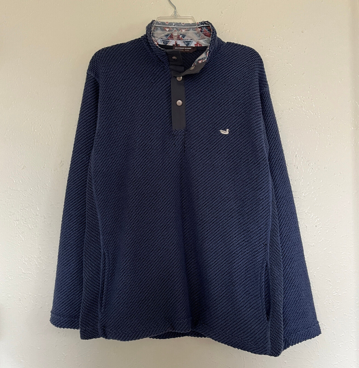 Sweater Mens Southern Marsh Pawleys Rope Pullover Southern Marsh