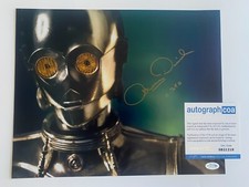 ANTHONY DANIELS In Person Signed Autograph 30x40cm Star Wars ACOA