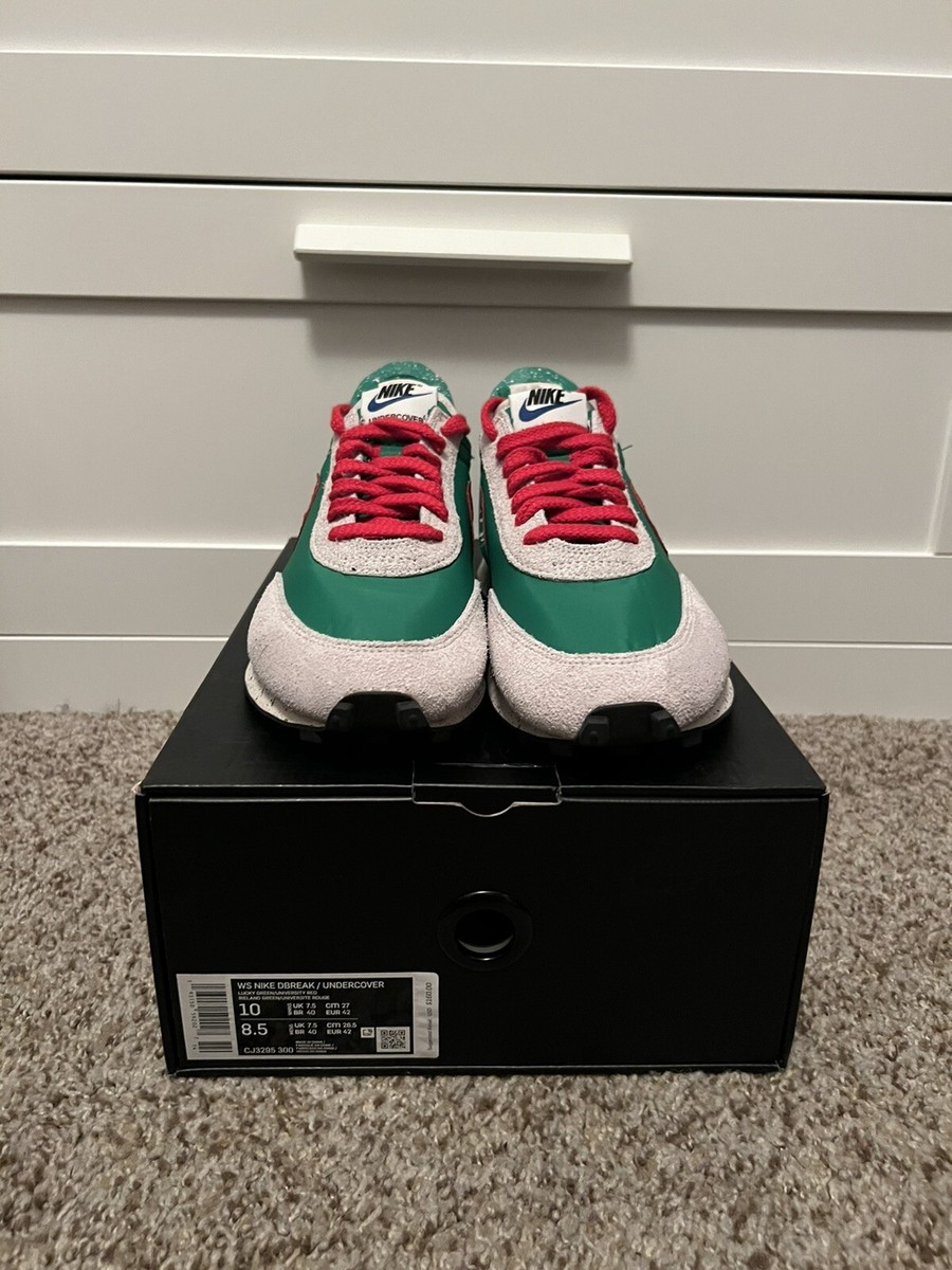 Nike x Undercover Daybreak Lucky Green Red CJ3295-300 Size Nike x Undercover Daybreak Lucky Green Red CJ3295-300 Size