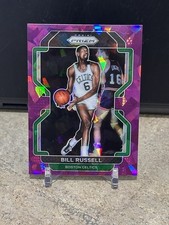 2021-22 Panini Prizm #254 Bill Russell Purple Ice Prizm /149 HOF Celtics