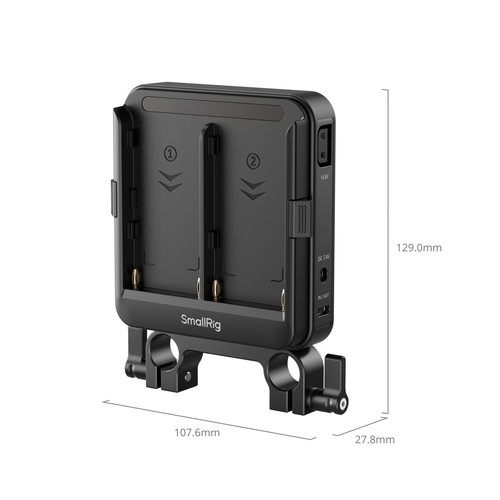 SmallRig Adapter Plate Kit for NP-F Type Batteries for 15mm LWS Rods - Afbeelding 3 van 9