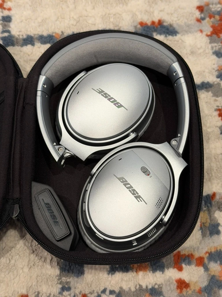 Silver Bose QuietComfort 35 Headphones for sale | eBay