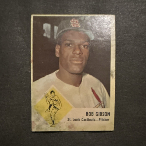 Bob Gibson #61 1963 Fleer card