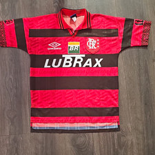 100% original, vintage 1995–1996 CR Flamengo Centenary Home football shirt